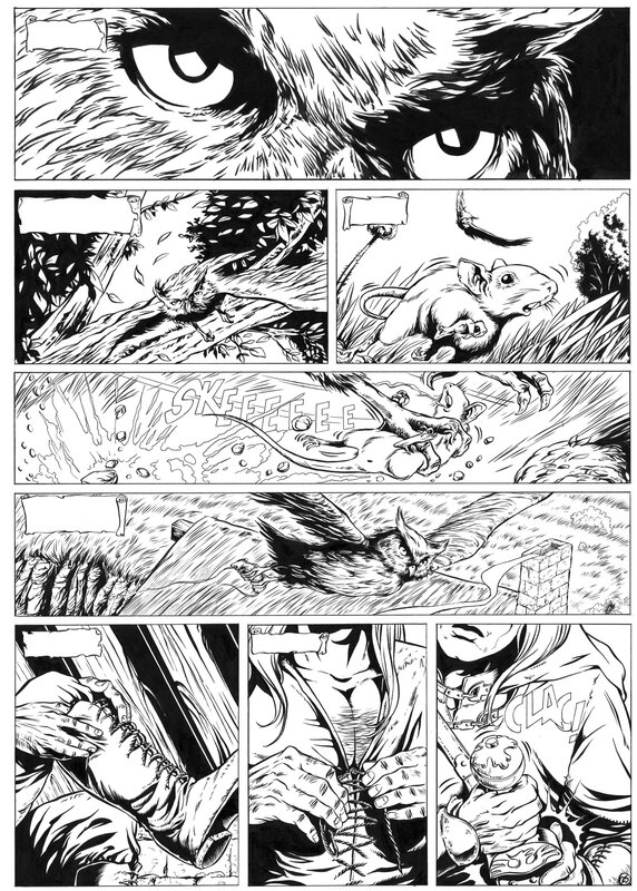 Merlin T3 page25 par Eric Lambert - Planche originale