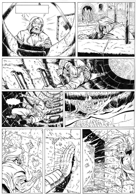 Merlin T3 page8 par Eric Lambert - Planche originale