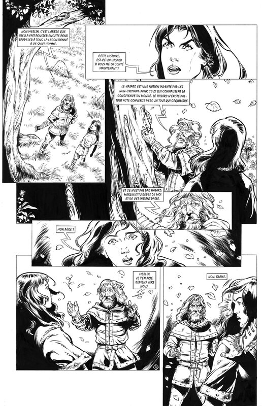 Merlin T6 page4 par Eric Lambert - Planche originale