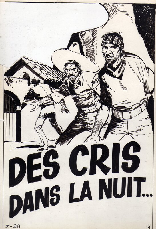 Jean Pape, Des cris dans la nuit - Zorro n°28, SFPI - Planche originale
