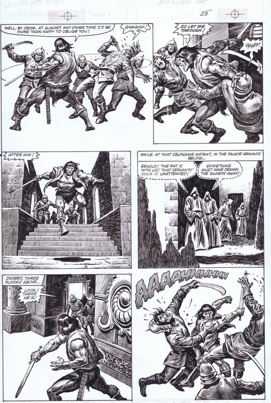 John Buscema, Ernie Chan, 1983-12 Buscema/Chan: Savage Sword of Conan #95 p31 - Planche originale