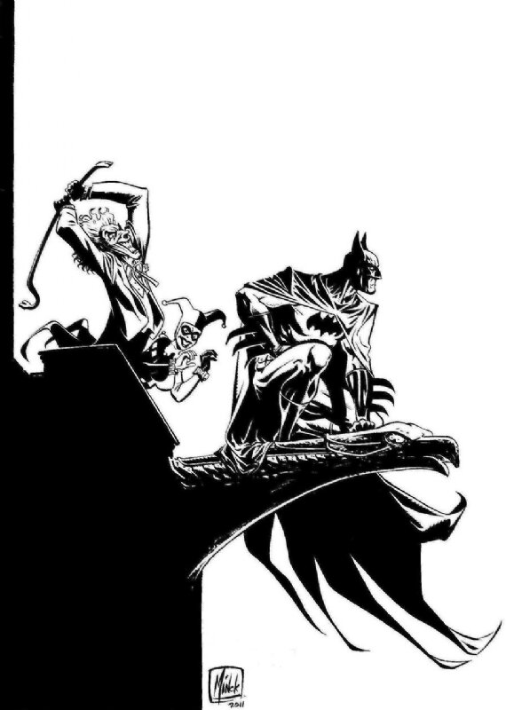 Minck Oosterveer Batman - Illustration originale
