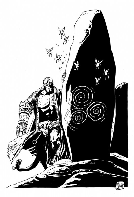 Minck Oosterveer Hellboy - Original Illustration