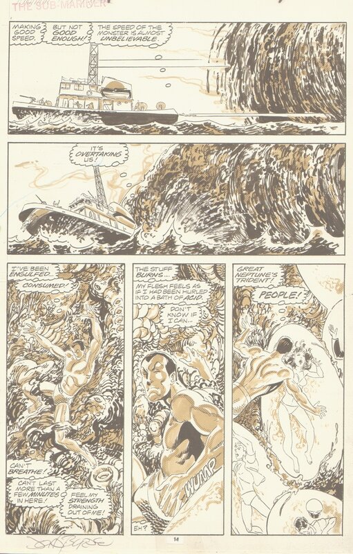 John Byrne, Namor the Submariner - Planche originale