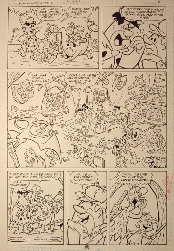 The FLINTSTONES by Glen Hanson, Mike DE CARLO - Comic Strip