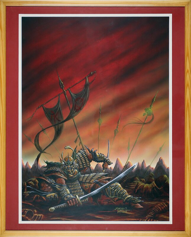 Matthew D. Wilson, Legend of the Five Rings CCG - Togashi Yokuni on Battlefield - Original Illustration