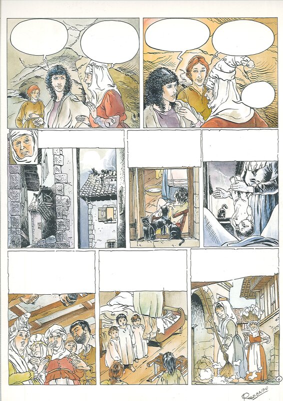 Daniel Redondo, La MARQUE DE LA SORCIÈRE. LA LOUVE. - Comic Strip
