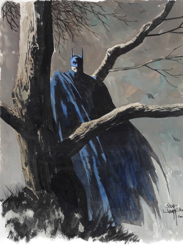 Scott Hampton Batman - Illustration originale
