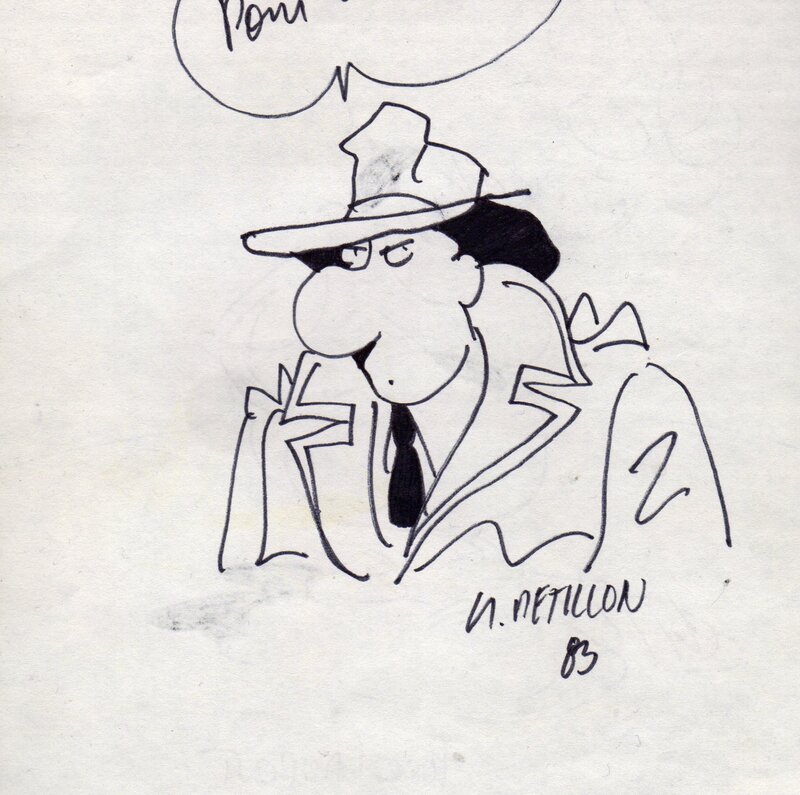 Jack Palmer by René Pétillon - Sketch