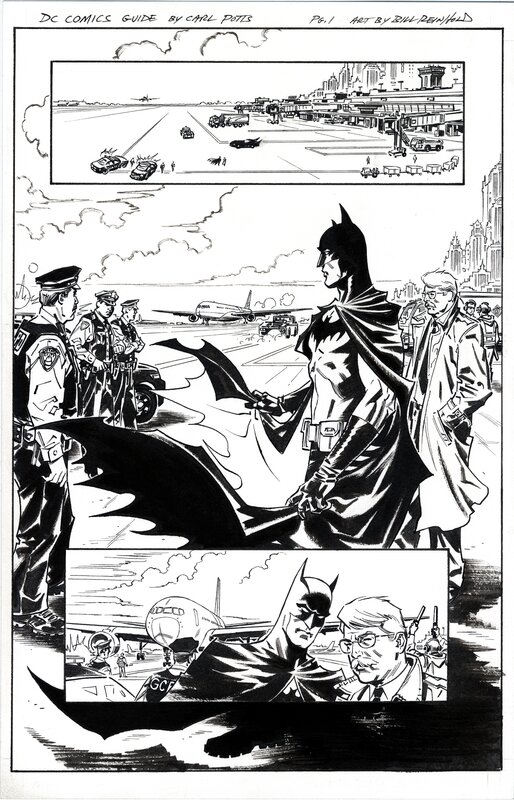 Bill Reinhold, Carl Potts, BATMAN complete 3 page story- SOLD - Comic Strip