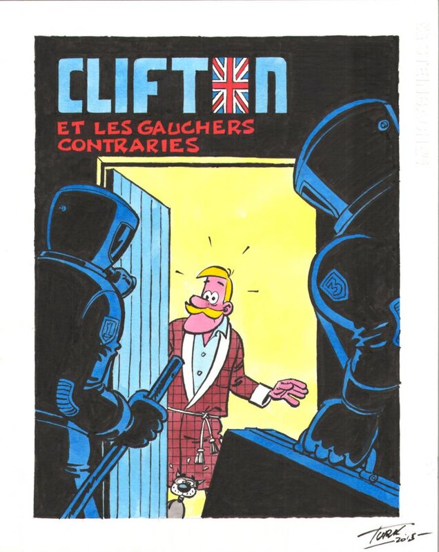 Turk, Clifton & les gauchers contrariés - Original Illustration