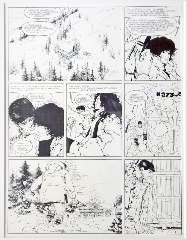 William Vance, Jean Van Hamme, 1990 - XIII : La nuit du 3 août - Planche originale