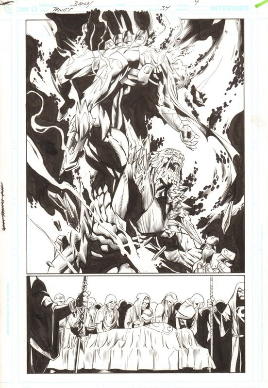 Mark Bagley, Trinity : Doomsday kills Superman - Planche originale