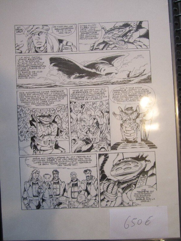 Planche originale AQUABLUE - ciro  tota - Comic Strip