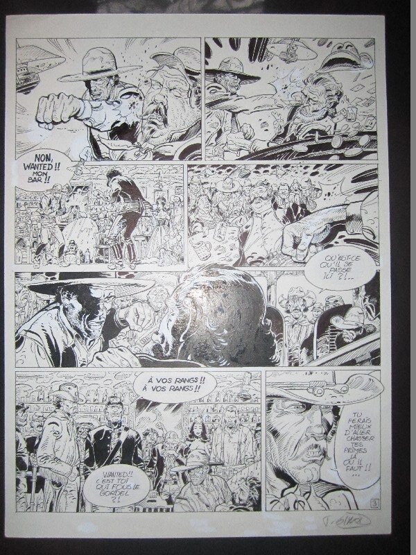 Planche originale WANTED - girod - Comic Strip