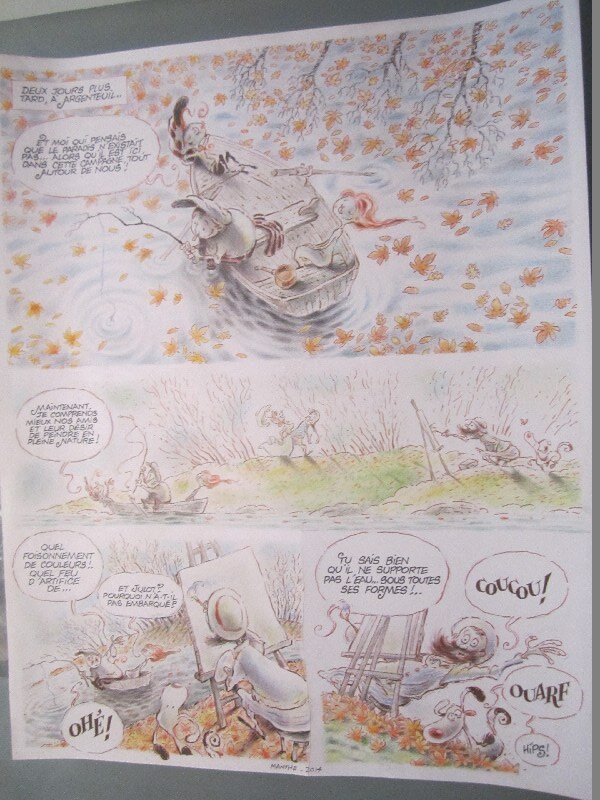 Planche originale emile et léonie tome 2 - manthe - Comic Strip