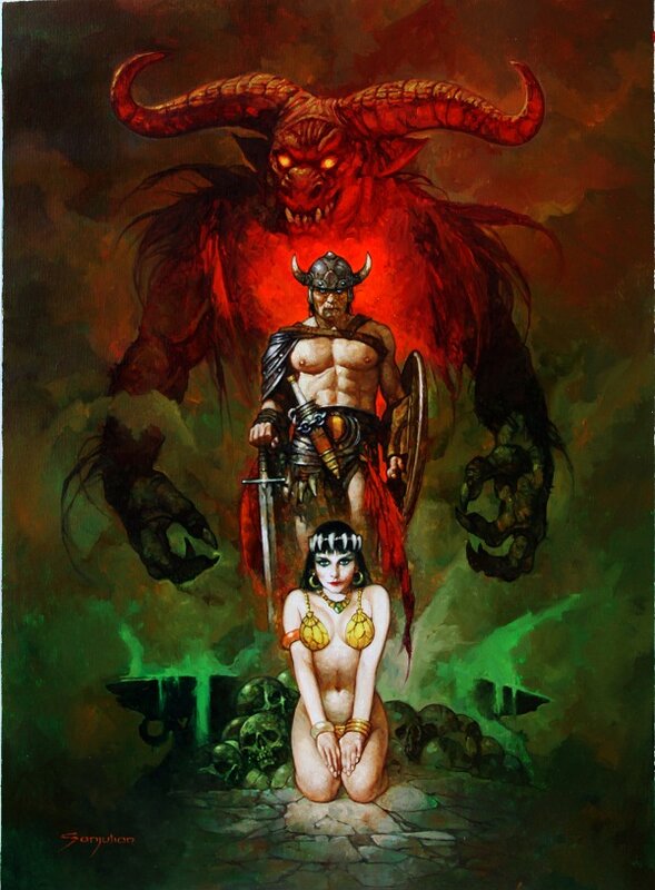 Conan par Manuel Sanjulián - Illustration originale