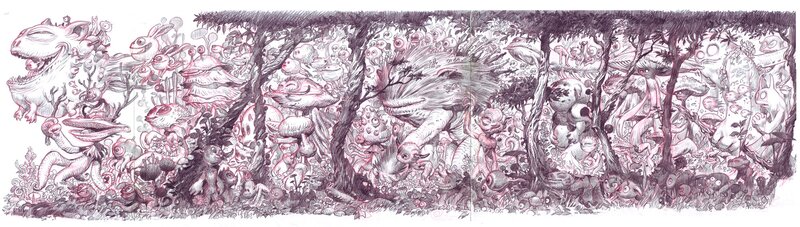 Promenons-Nous dans les bois bien que le loup y soit ! by stan - Illustration