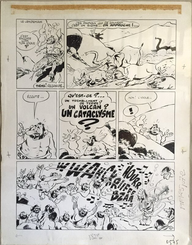 Cézard, ARTHUR le fantôme justicier / Arthur et l'idole / pl. 5 - Planche originale