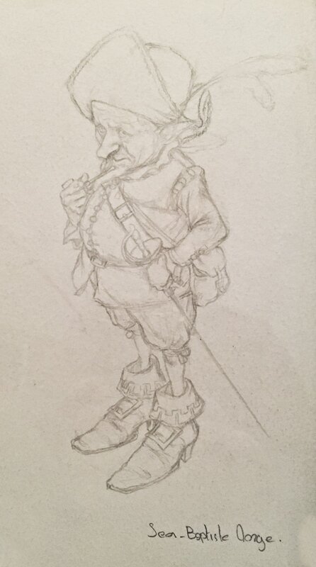 Lutin mousquetaire by Jean-Baptiste Monge - Original art