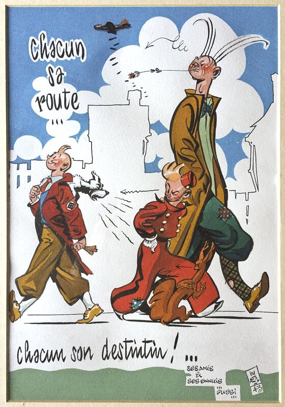 Chacun sa route… by Al Severin - Original Illustration