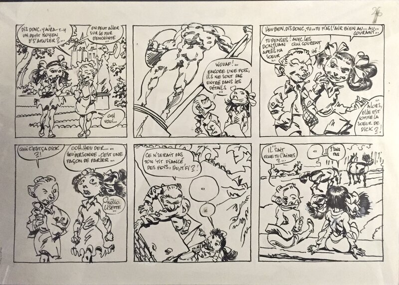 Al Severin, LISETTE - 1/2 planche 26 - Comic Strip