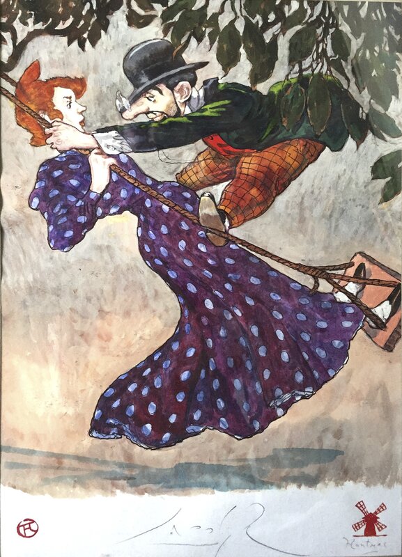 Gradimir Smudja, Triptyque Lautrec - 2 - Original Illustration