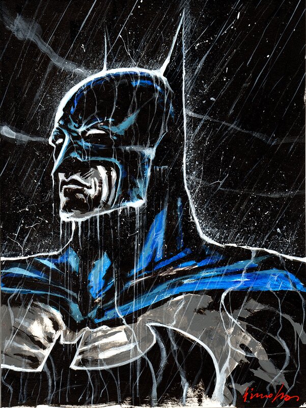 Batman par Virginio Vona - Illustration originale