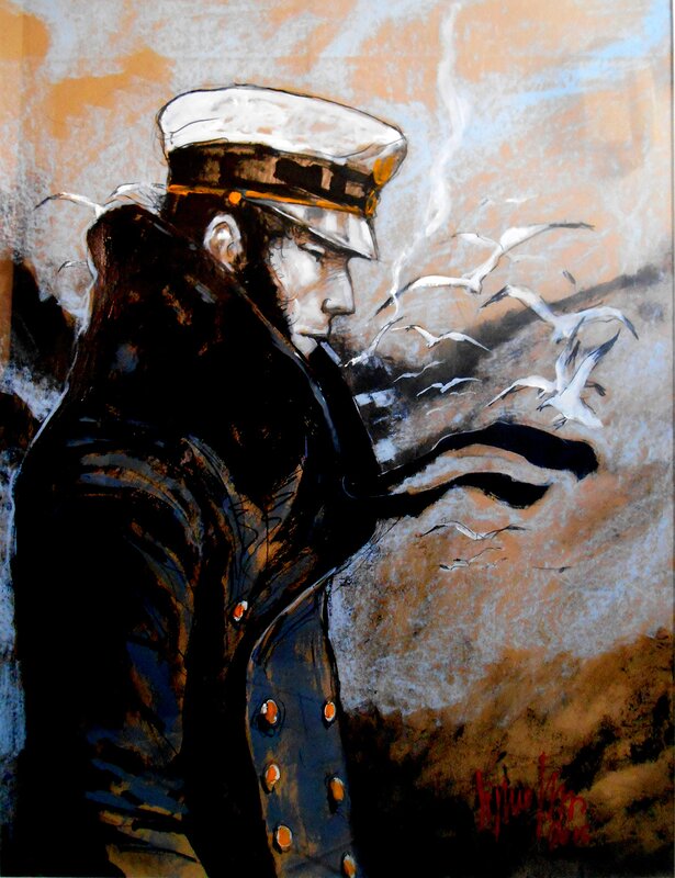 Corto MALTESE par Virginio Vona - Illustration originale