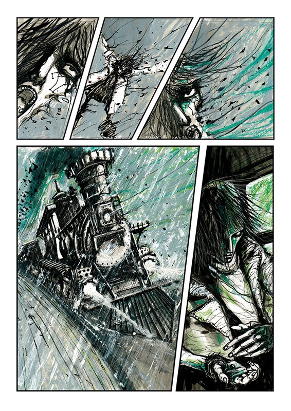 Virginio Vona, Fenice la chrysalide - Planche originale
