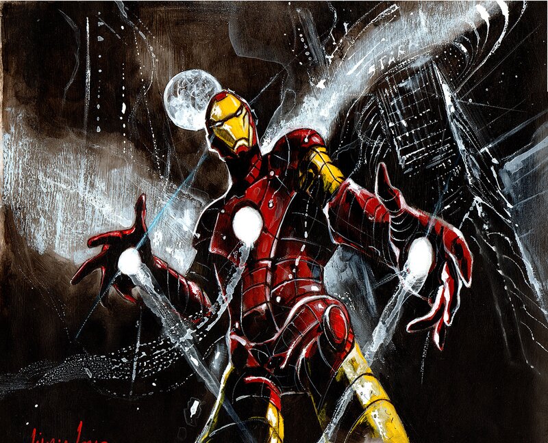 Iron man par Virginio Vona - Illustration originale