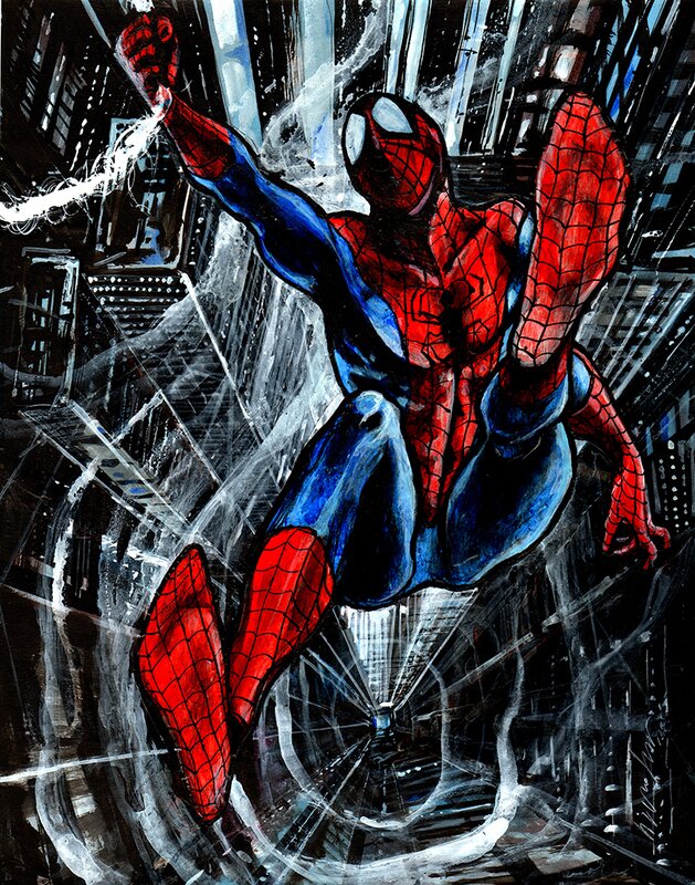 Spiderman par Virginio Vona - Illustration originale