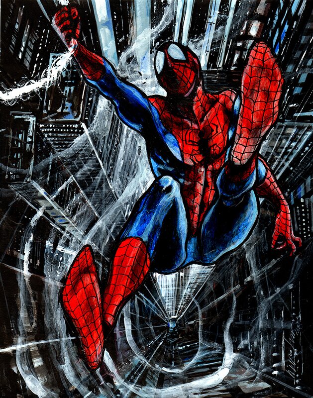 Spiderman by Virginio Vona - Original Illustration