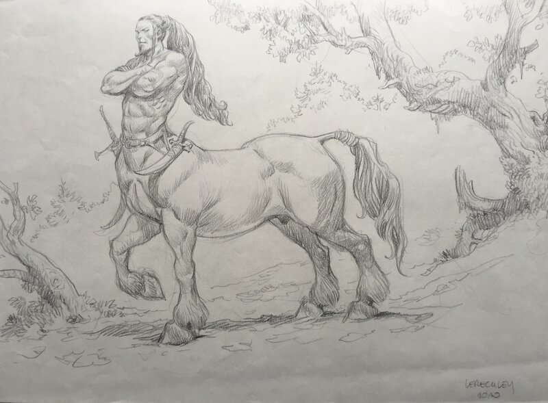 Centaure by Jérôme Lereculey - Original Illustration