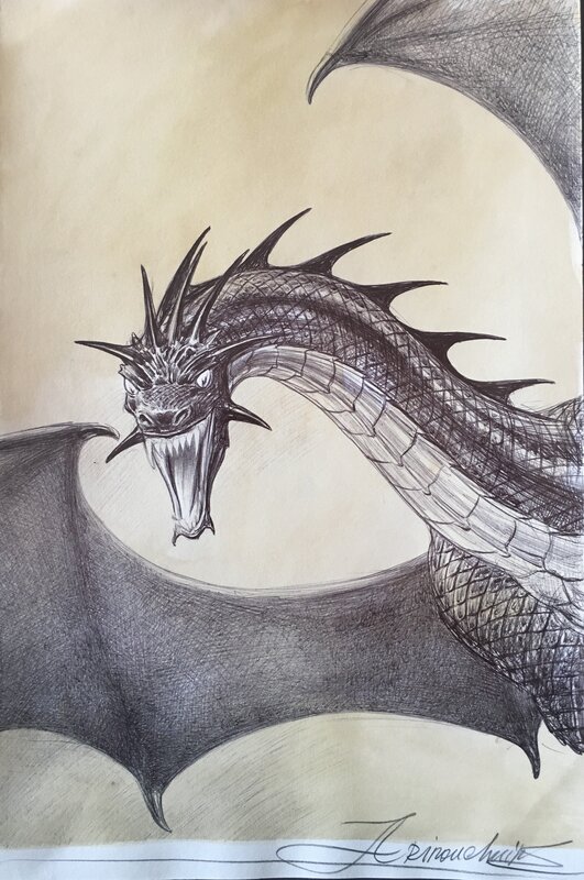 Le Dragon par Andréi Arinouchkine - Illustration originale