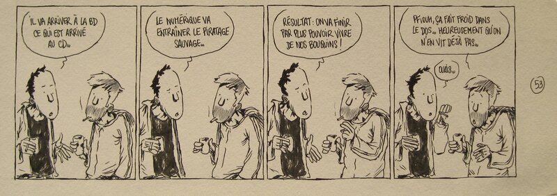 Fabcaro, On n'est pas là pour réussir : (Pas) vivre de ses bouquins - Planche originale