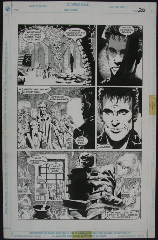 Batman Red Rain p20 by Kelley Jones, Malcolm Jones III, Doug Moench - Original art