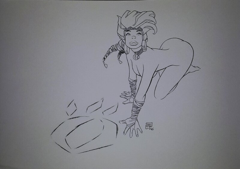 Ciro Tota, Filles de Soleil T10 P71 - Original Illustration
