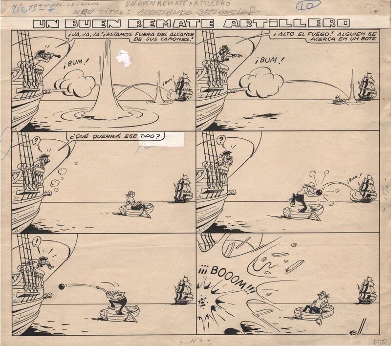 Josep Coll, Un buen remate artillero - Comic Strip
