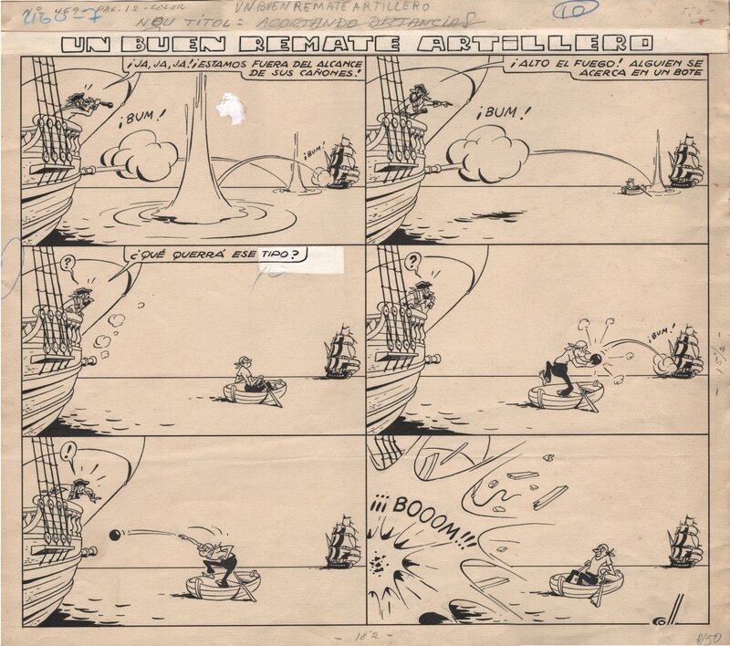 Josep Coll, Un buen remate artillero - Planche originale