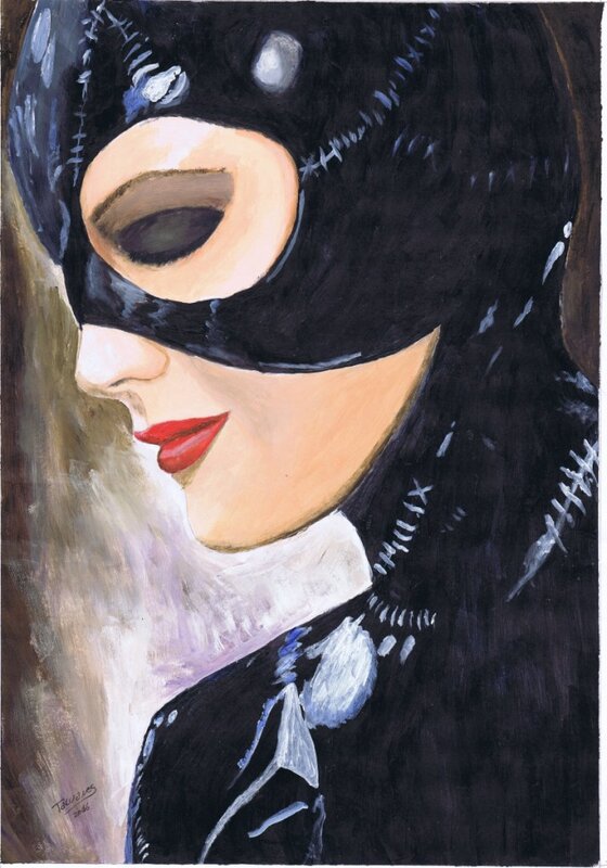 Catwoman par Talvanes - Illustration originale