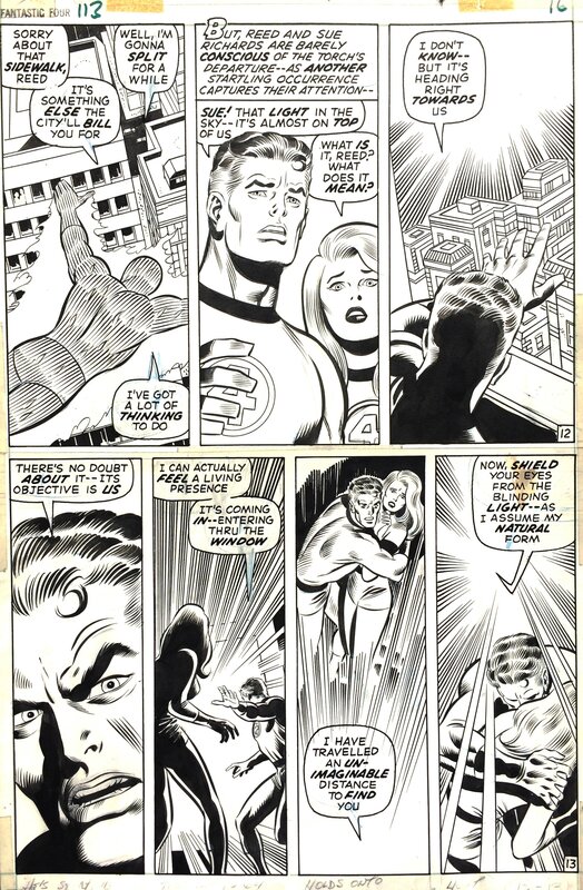Fantastic Four #113 par John Buscema, Joe Sinnott, Stan Lee - Planche originale