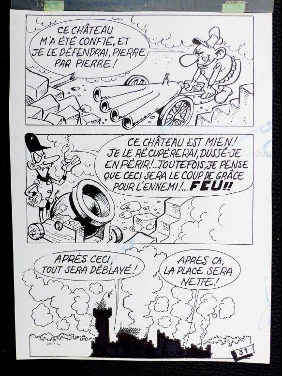 Jacques Devos, « Un Clou chasse l'autre », mini-récit n° 502, planche 31, 1970. - Comic Strip