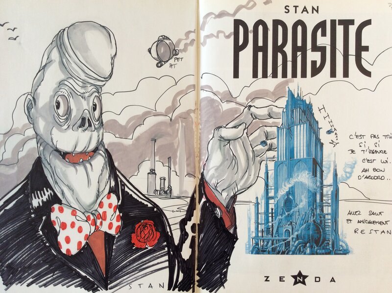 Parasite par Stan & Vince - Dédicace