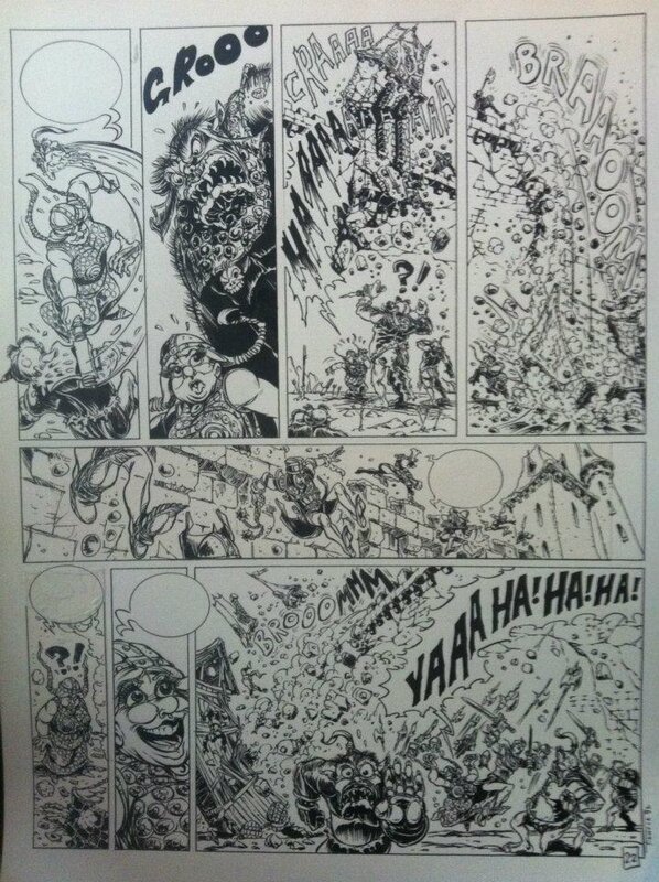 Gorn par Tiburce Oger - Planche originale