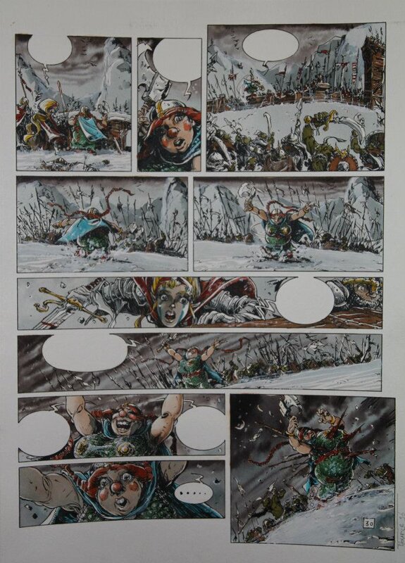 Gorn par Tiburce Oger - Planche originale