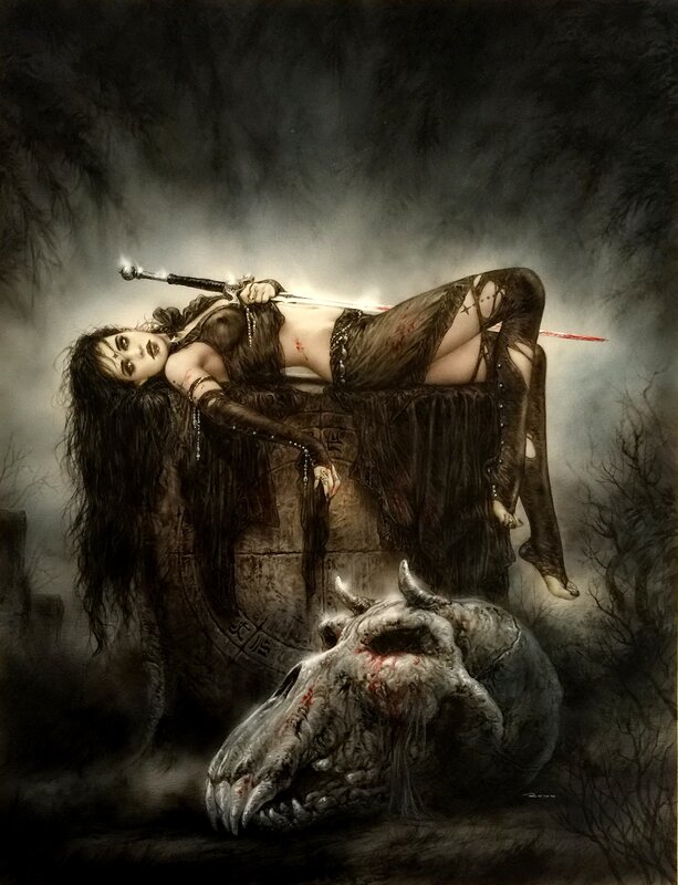 Luis Royo, El Cementerio de Los Horcos - Original Illustration