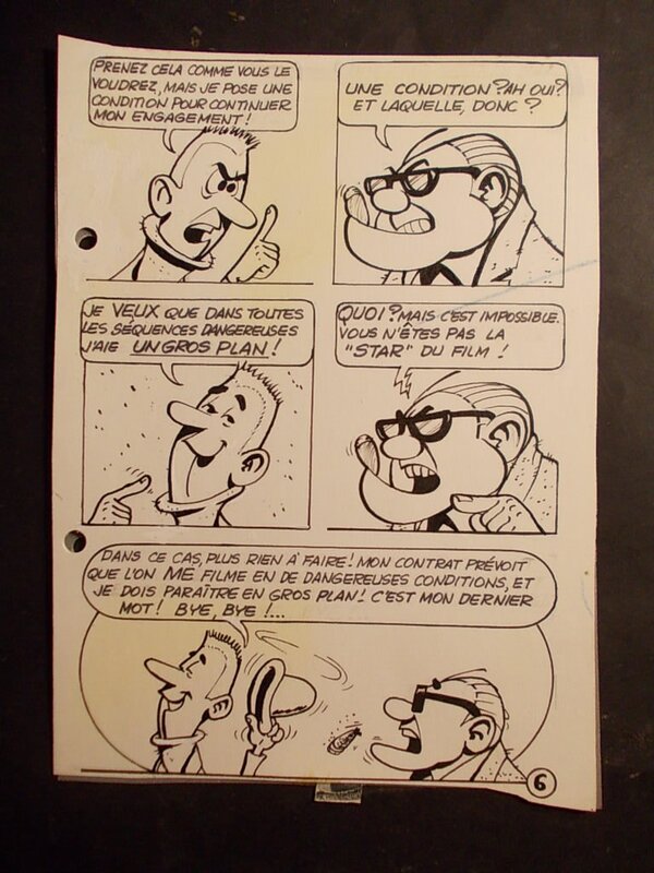 Jacques Devos, « Teststar », mini-récit n° 261, planche 6, 1965. - Comic Strip