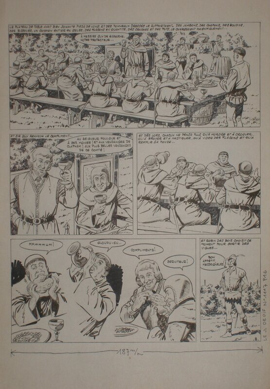 Lucien Nortier, Christian Gaty, Jean Ollivier, Robin Des Bois / Les vendanges de Clapham - Comic Strip