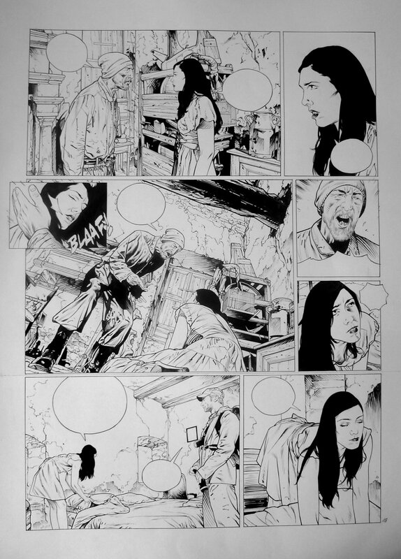 Christophe Bec, Les TOURBIERES NOIRES PLANCHE 18 - Planche originale